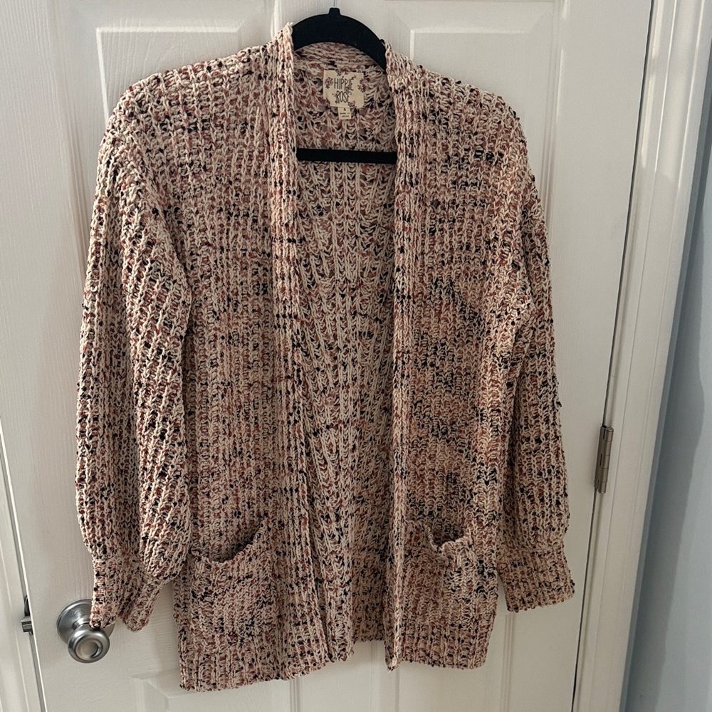 Hippie Rose Multicolor Knit Cardigan
